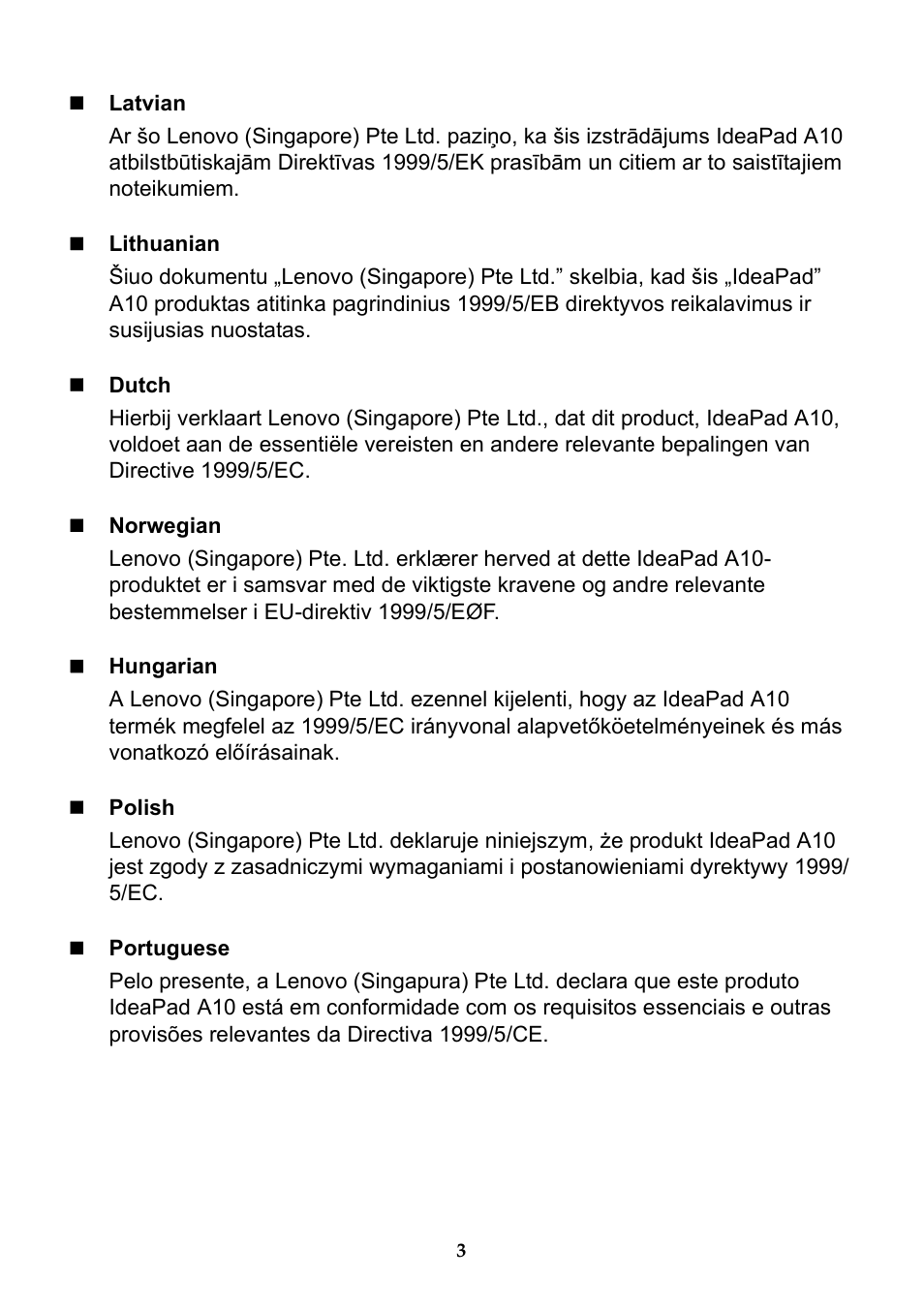 Lenovo A10 Lenovo User Manual | Page 4 / 8