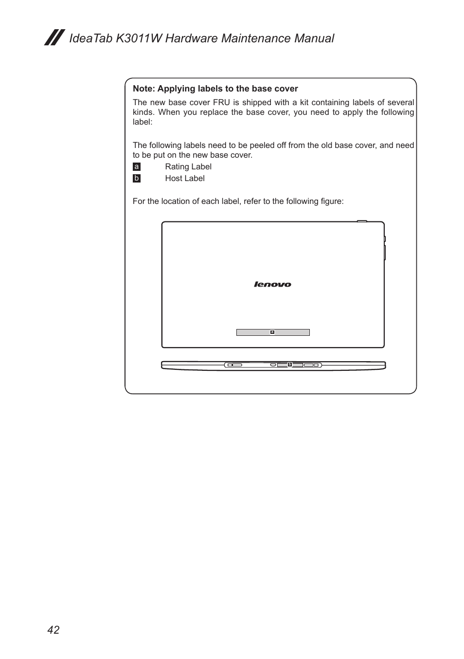 Ideatab k3011w hardware maintenance manual | Lenovo IdeaTab Lynx K3011W User Manual | Page 46 / 64