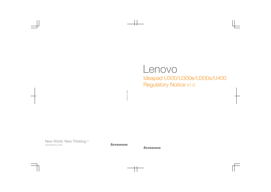 Lenovo IdeaPad U300e User Manual | 21 pages