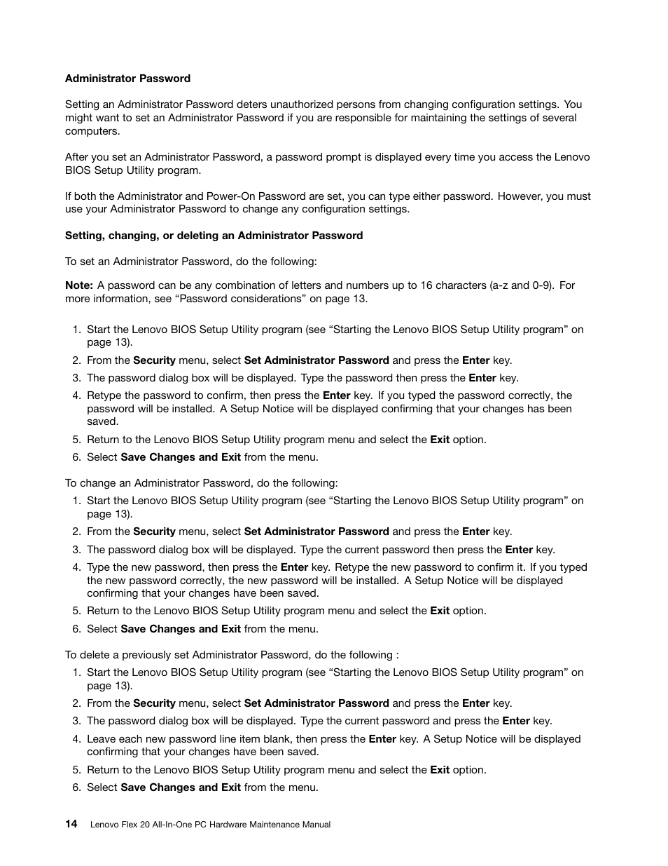 Lenovo Flex 20 All-in-One IdeaCentre User Manual | Page 20 / 61
