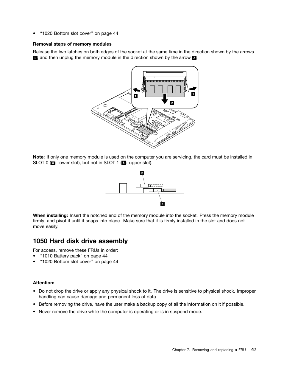 1050 hard disk drive assembly | Lenovo B580 Notebook User Manual | Page 53 / 104