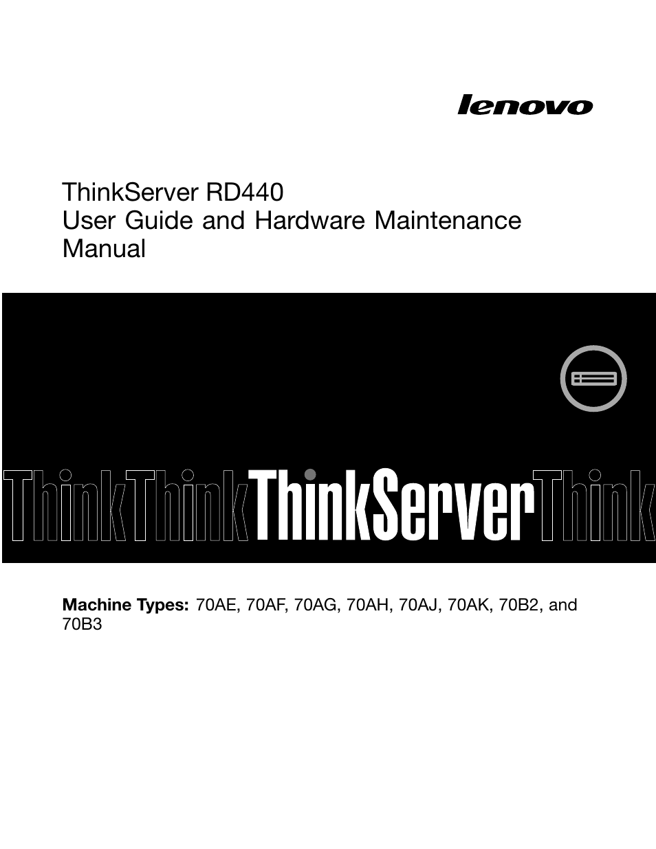 Lenovo ThinkServer RD440 User Manual | 240 pages
