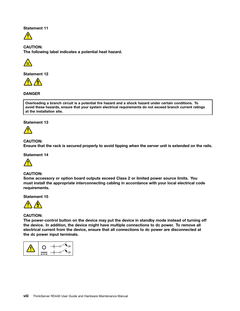 Lenovo ThinkServer RD440 User Manual | Page 10 / 240