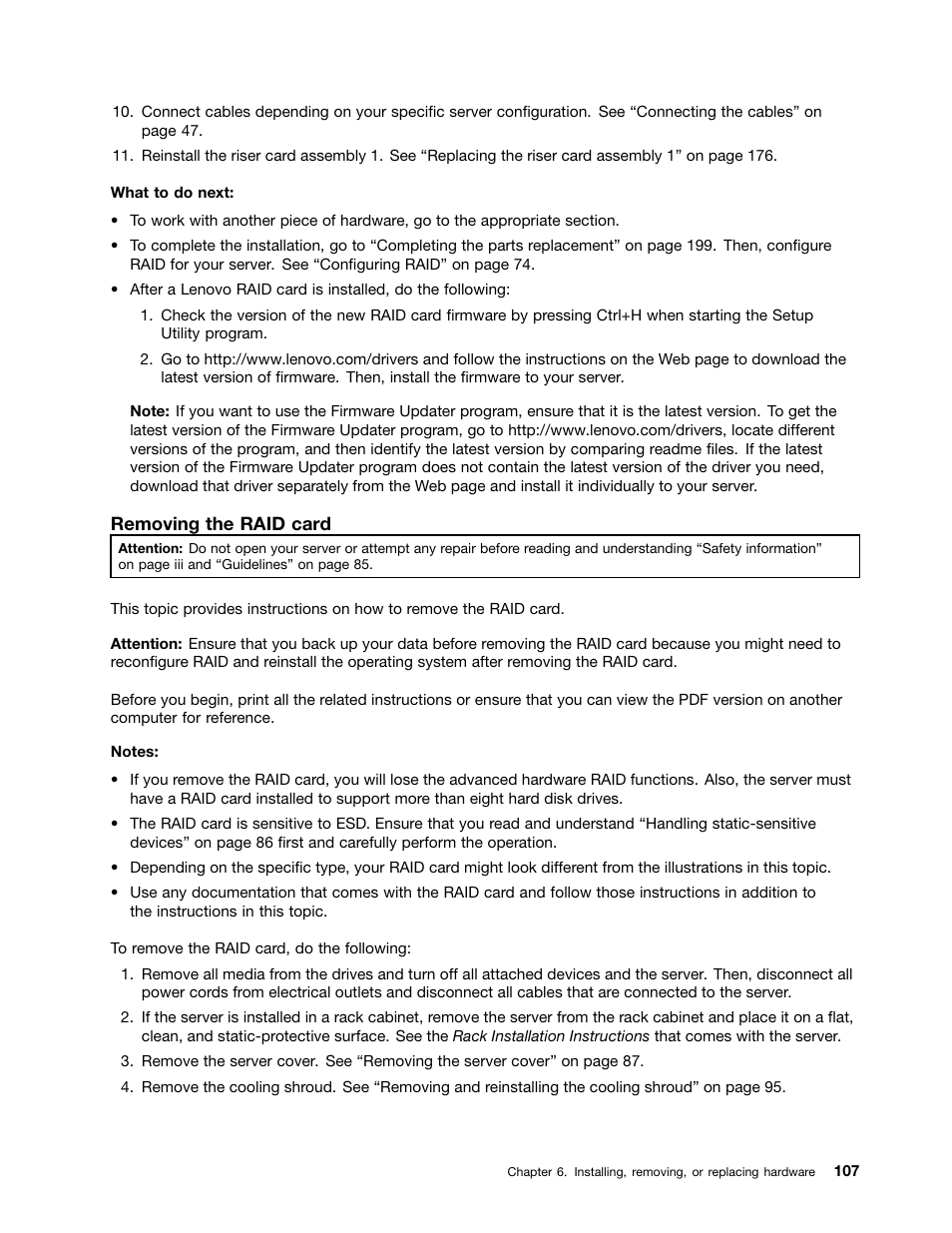 Lenovo ThinkServer RD440 User Manual | Page 119 / 240