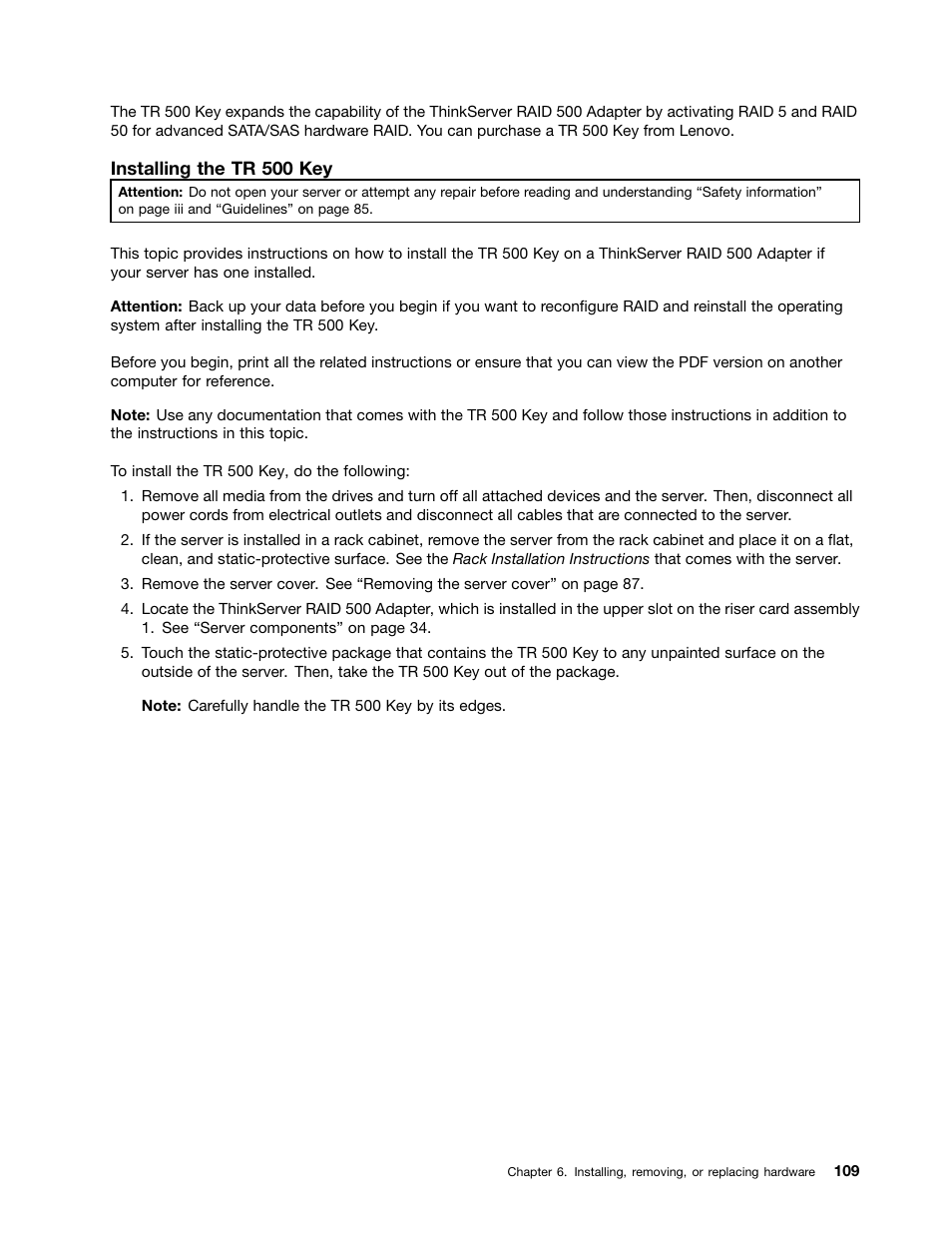 Lenovo ThinkServer RD440 User Manual | Page 121 / 240