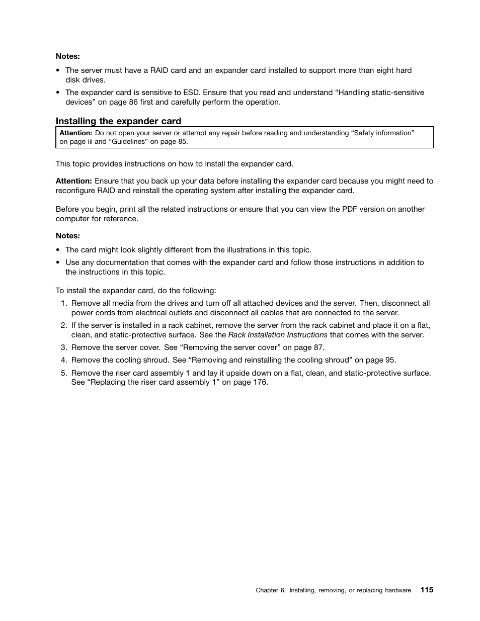 Lenovo ThinkServer RD440 User Manual | Page 127 / 240