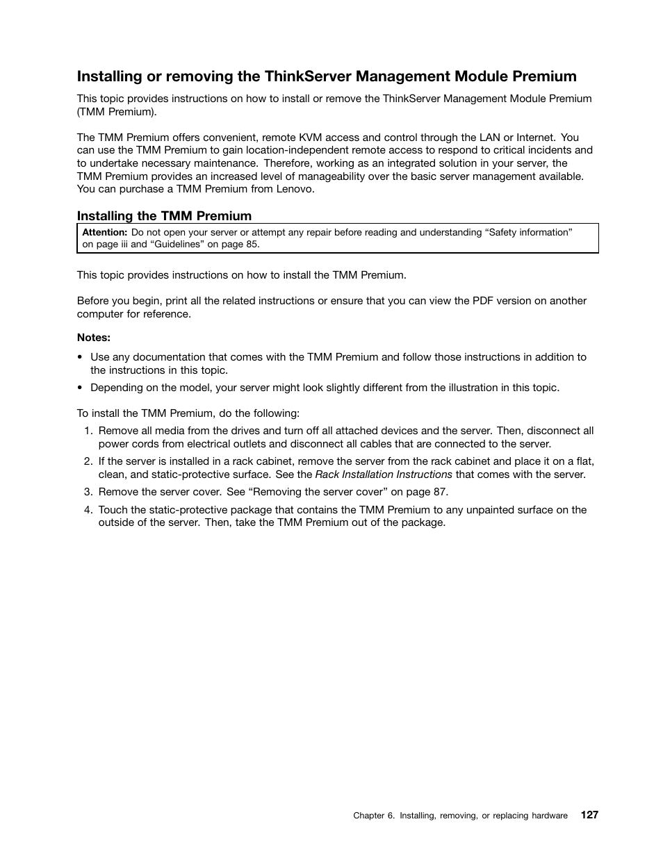 Lenovo ThinkServer RD440 User Manual | Page 139 / 240