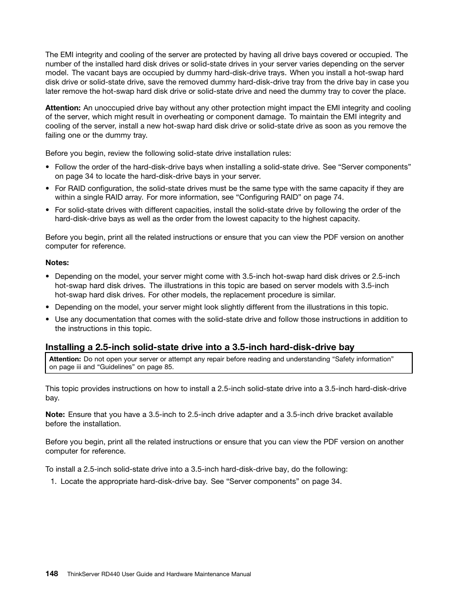 Lenovo ThinkServer RD440 User Manual | Page 160 / 240