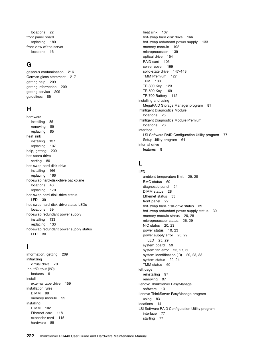 Lenovo ThinkServer RD440 User Manual | Page 234 / 240