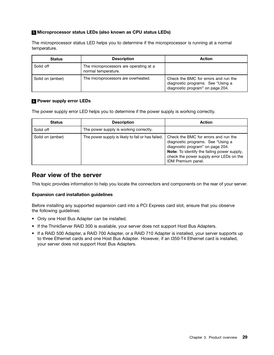 Rear view of the server | Lenovo ThinkServer RD440 User Manual | Page 41 / 240