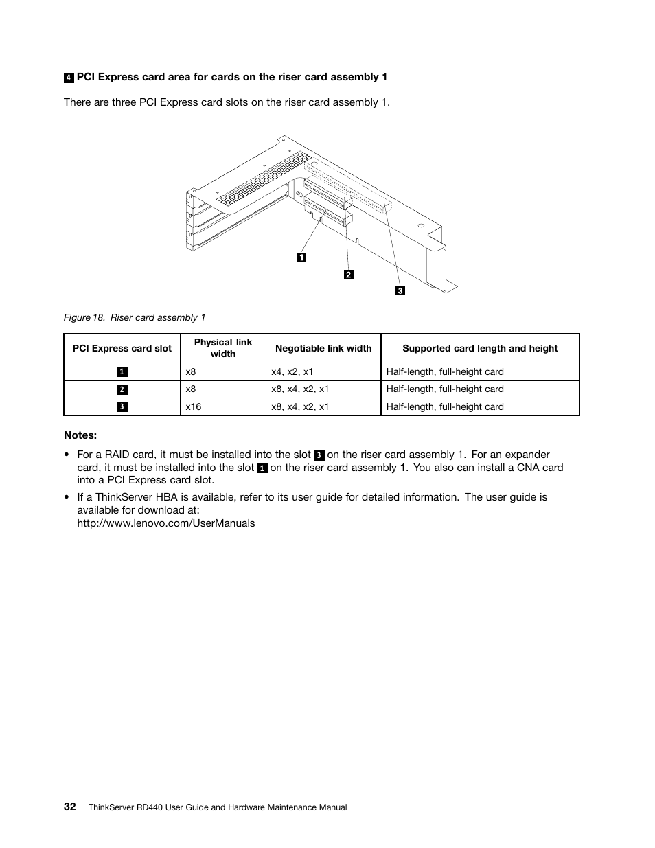Lenovo ThinkServer RD440 User Manual | Page 44 / 240