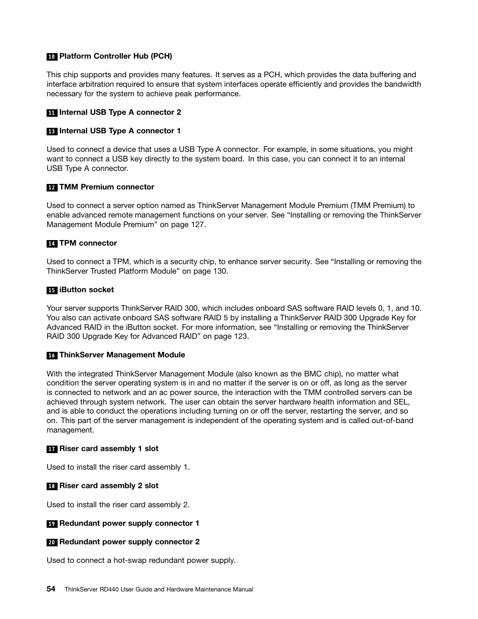 Lenovo ThinkServer RD440 User Manual | Page 66 / 240