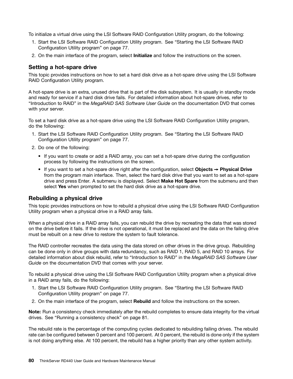 Lenovo ThinkServer RD440 User Manual | Page 92 / 240