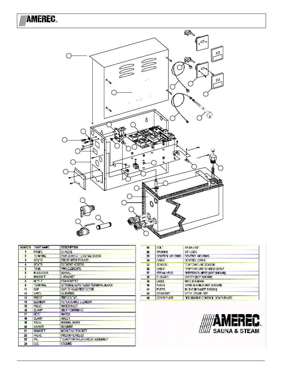 Ak series w/k60 control owners manual page 4 | Amerec AK5 User Manual | Page 4 / 4