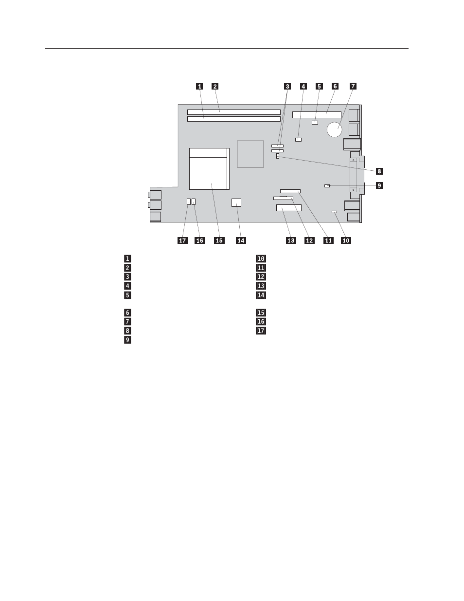 Identifying parts on the system board, Identifying, Parts | System, Board | Lenovo ThinkCentre M55e User Manual | Page 12 / 44