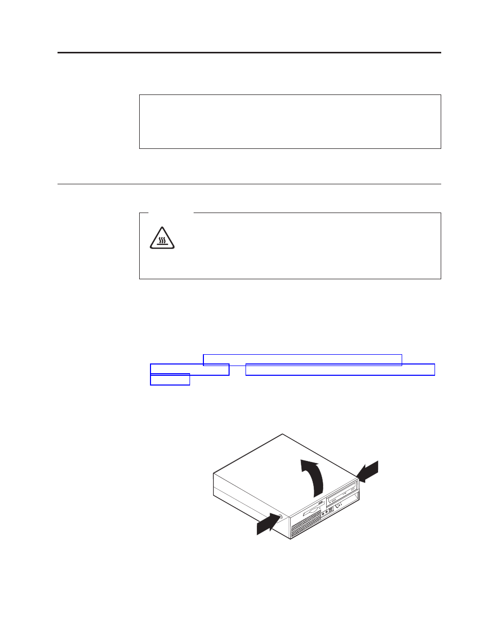 Chapter 2. replacing hardware, Opening the cover, Chapter | Replacing, Hardware, Opening, Cover | Lenovo ThinkCentre M55e User Manual | Page 13 / 44
