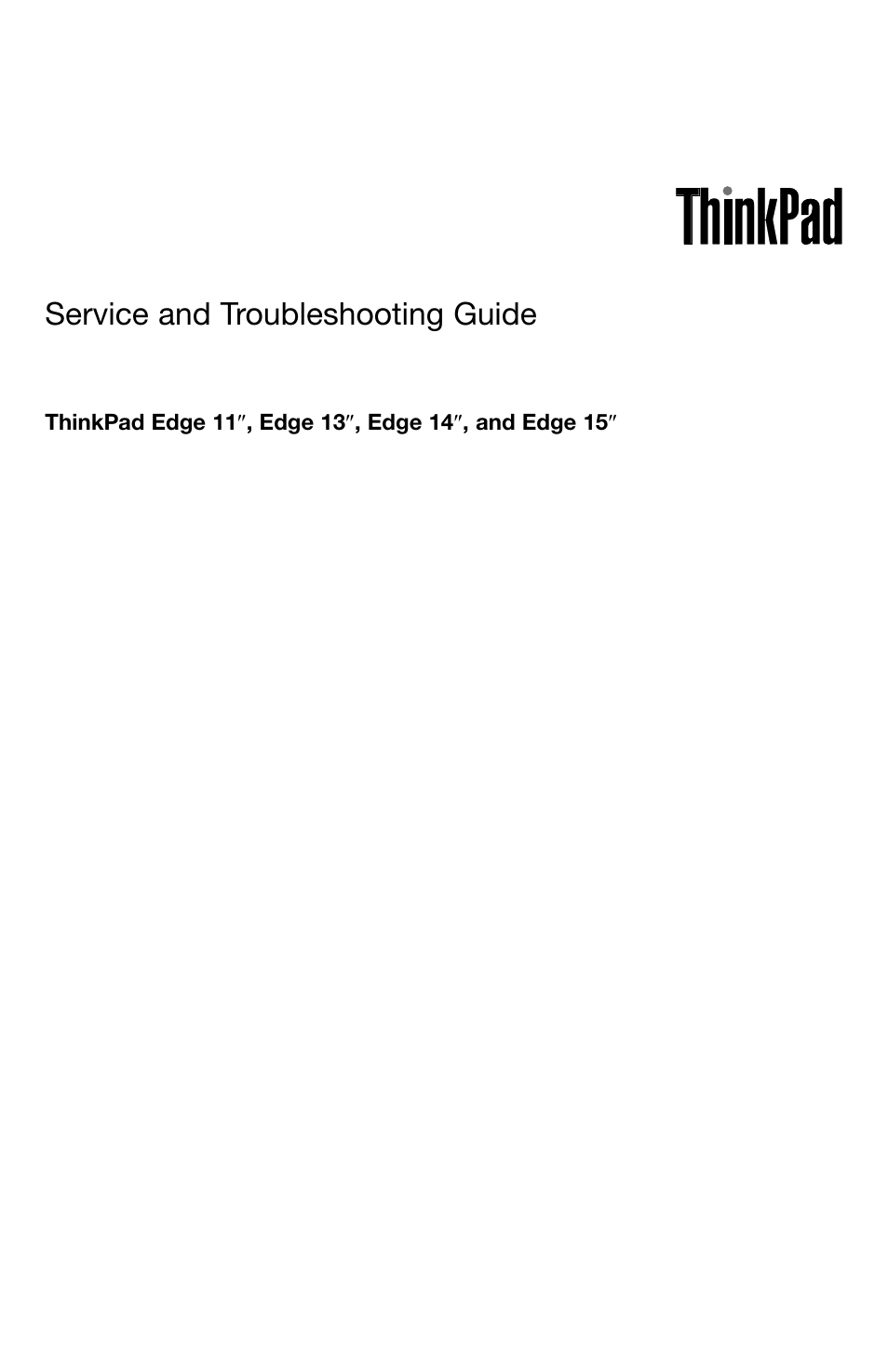 Lenovo ThinkPad Edge E50 User Manual | 40 pages