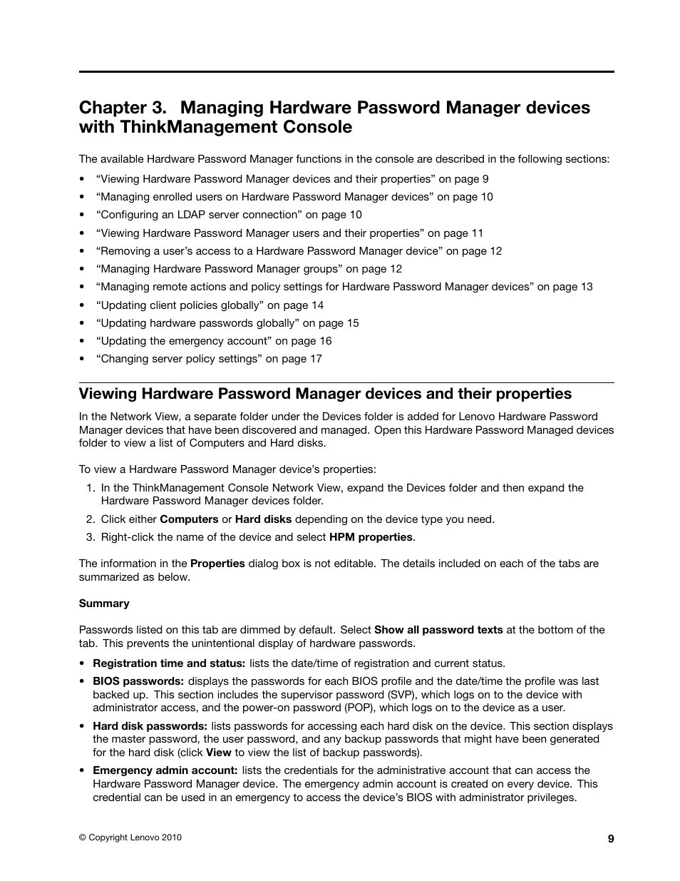 Lenovo ThinkVantage (Hardware Password Manager Deployment Guide) User Manual | Page 17 / 60