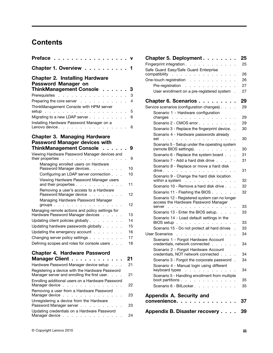 Lenovo ThinkVantage (Hardware Password Manager Deployment Guide) User Manual | Page 5 / 60
