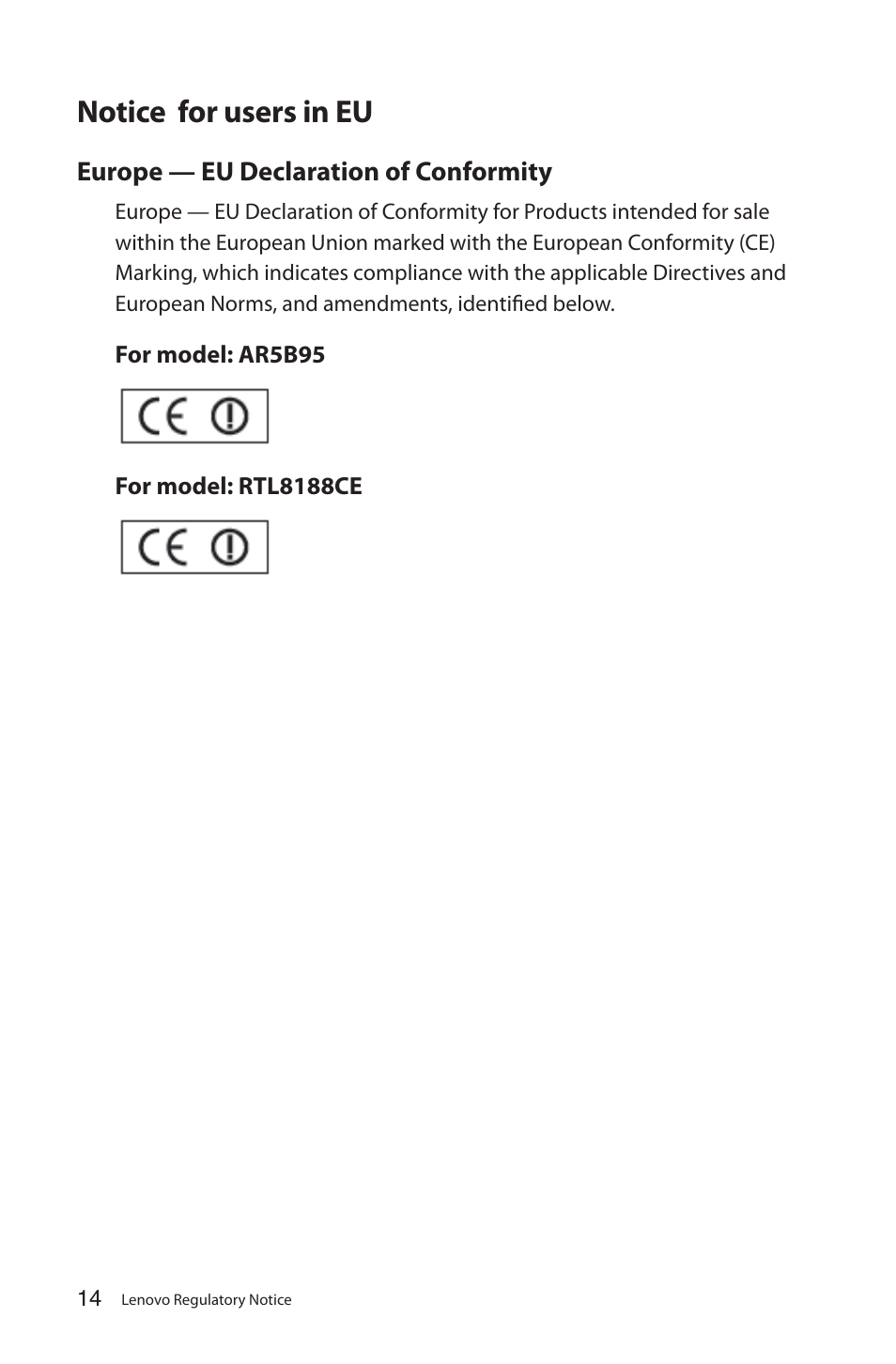 Notice for users in eu | Lenovo IdeaCentre Q180 User Manual | Page 15 / 35