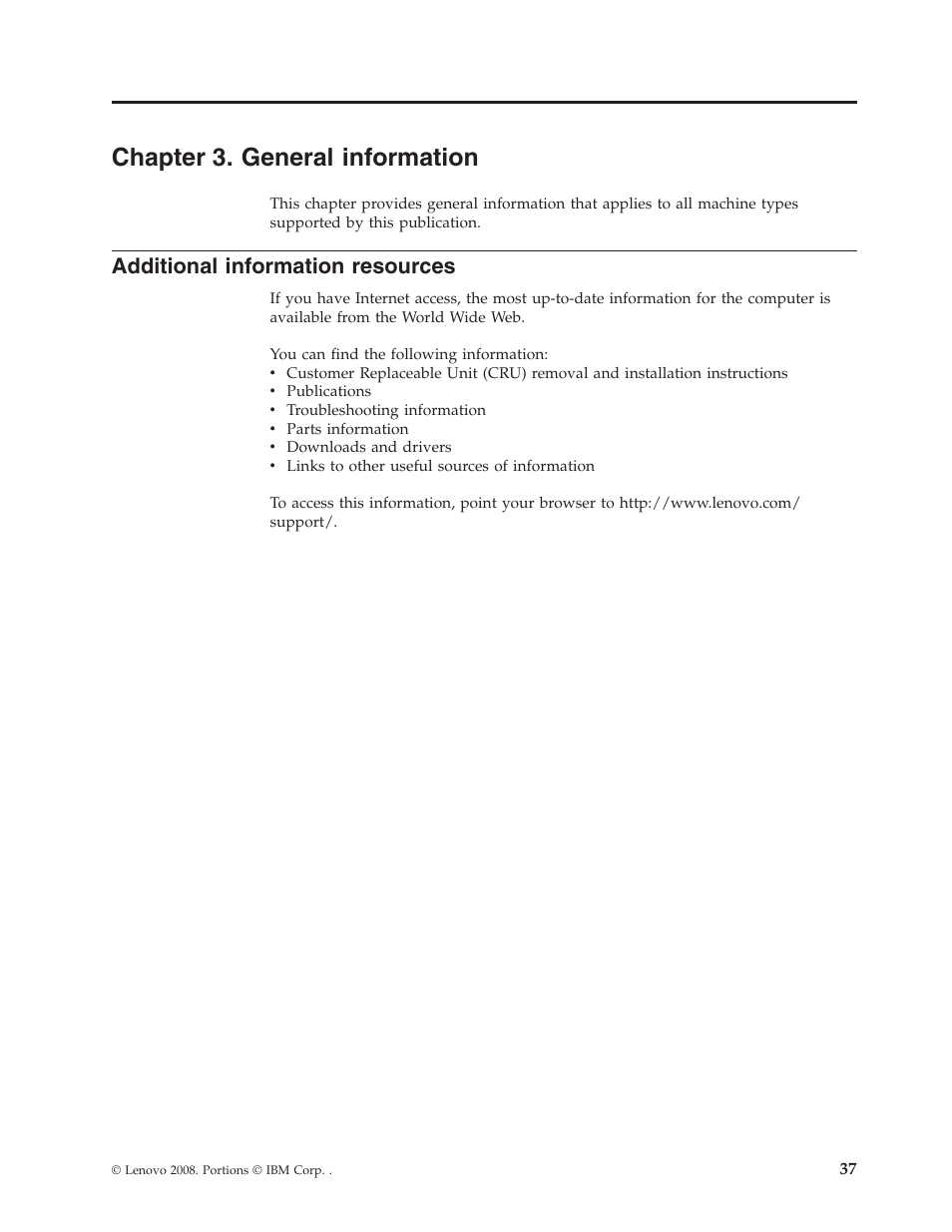 Chapter 3. general information, Additional information resources, Chapter | General, Information, Additional, Resources | Lenovo Secure Managed Client User Manual | Page 43 / 100