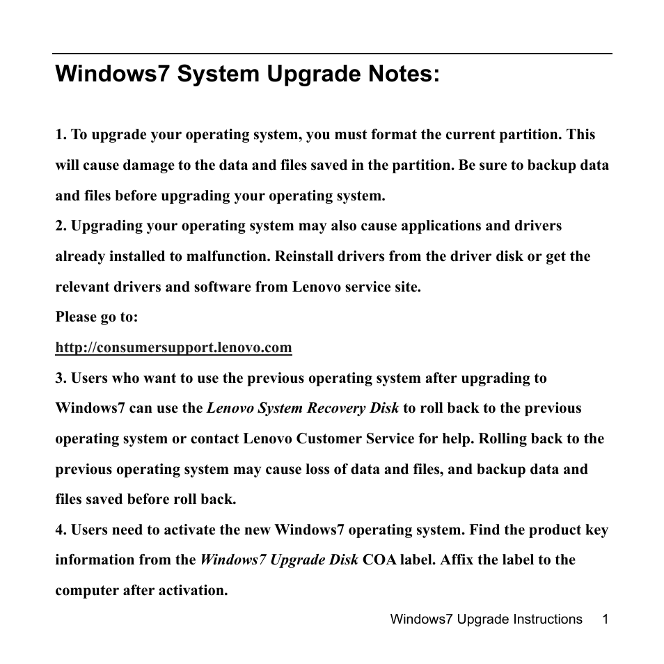 Lenovo 3000 C305 All-In-One User Manual | Page 3 / 12