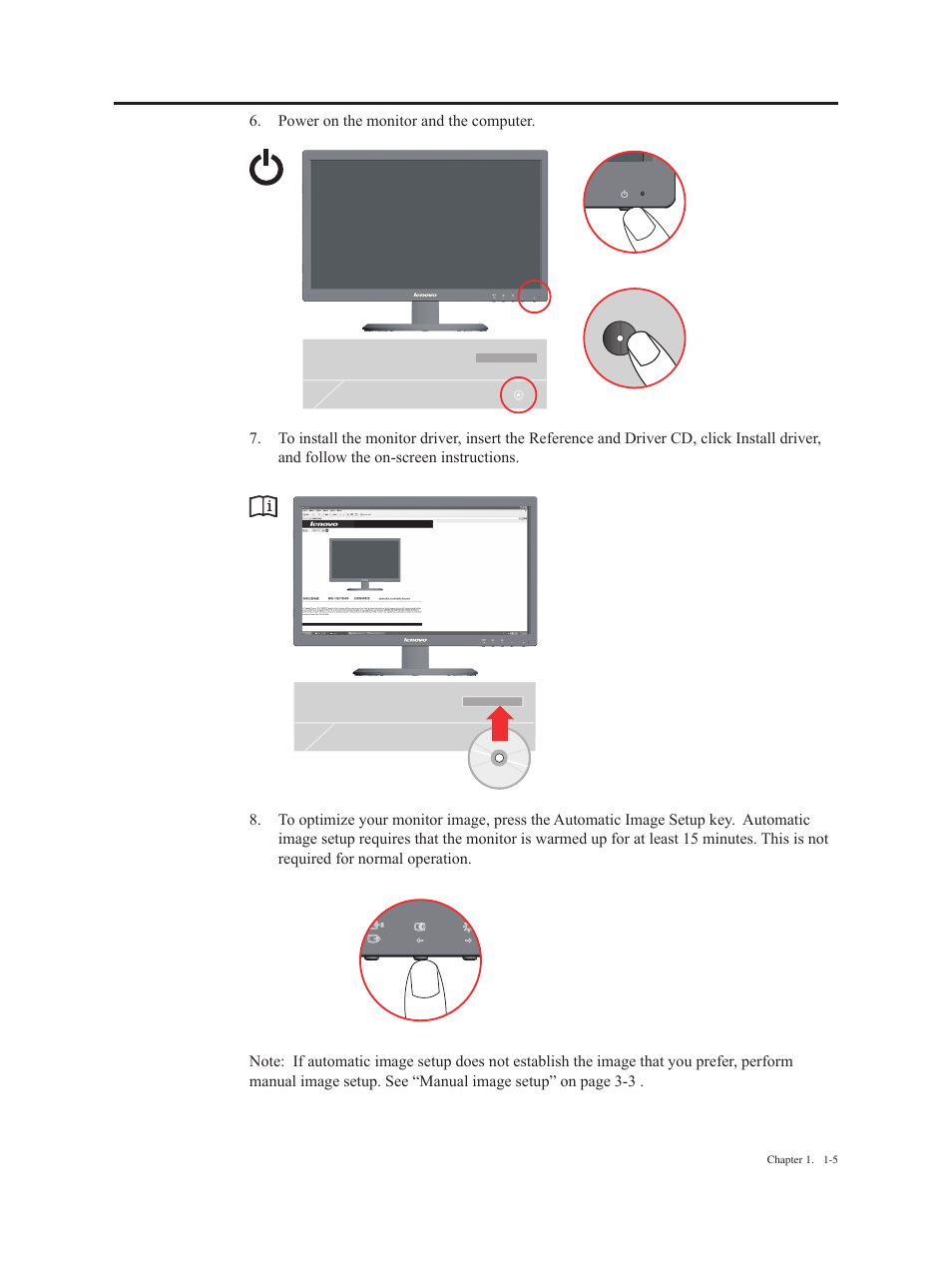 Lenovo ThinkVision E2223s 21.5-inch FHD WLED Backlit LCD Monitor User Manual | Page 9 / 32