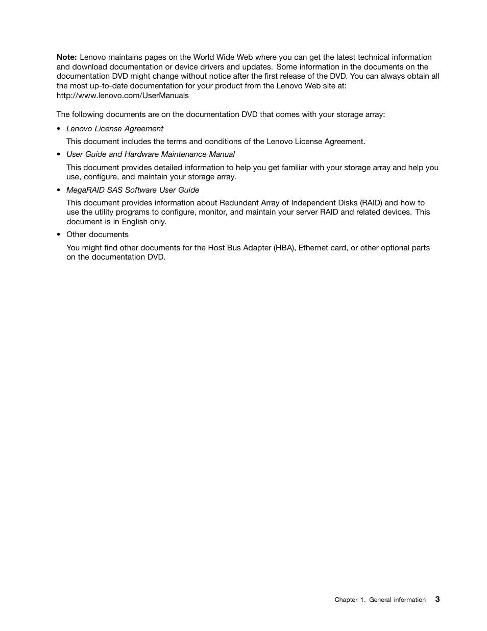 Lenovo ThinkServer Storage SA120 User Manual | Page 15 / 96