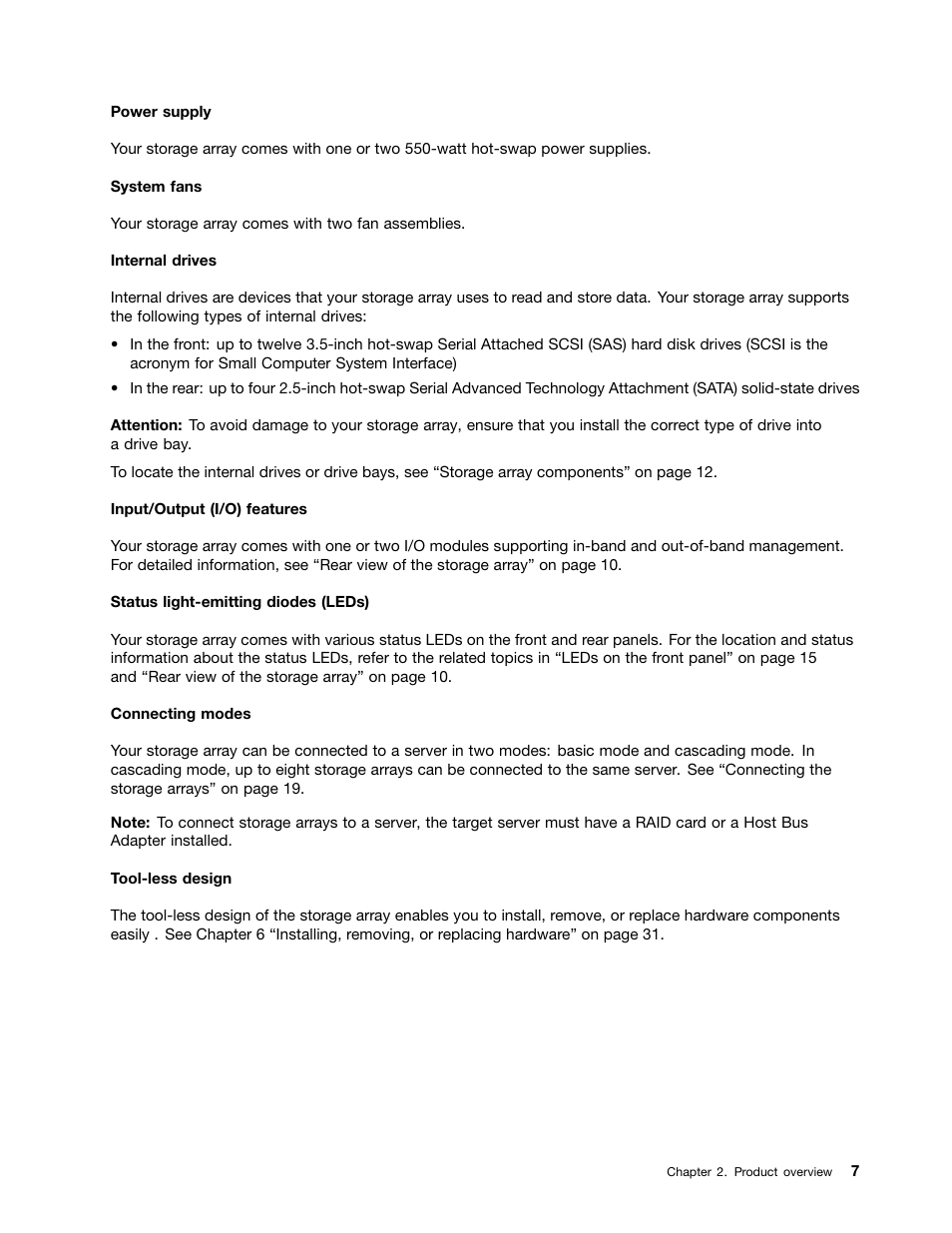 Lenovo ThinkServer Storage SA120 User Manual | Page 19 / 96