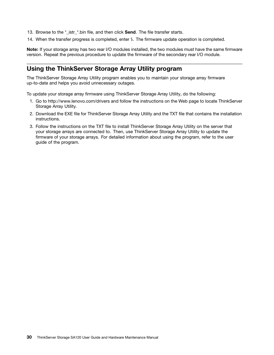 Lenovo ThinkServer Storage SA120 User Manual | Page 42 / 96