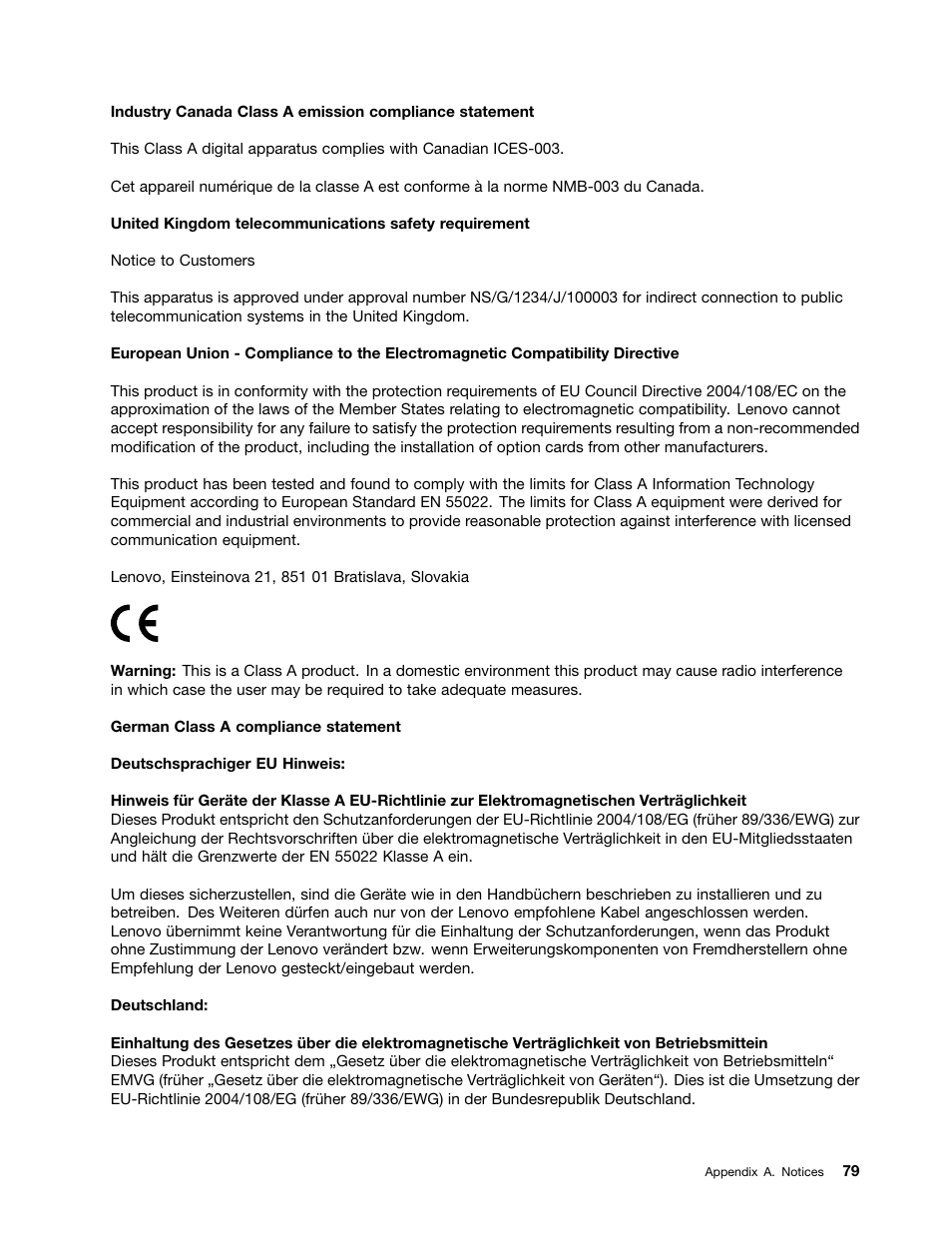 Lenovo ThinkServer Storage SA120 User Manual | Page 91 / 96