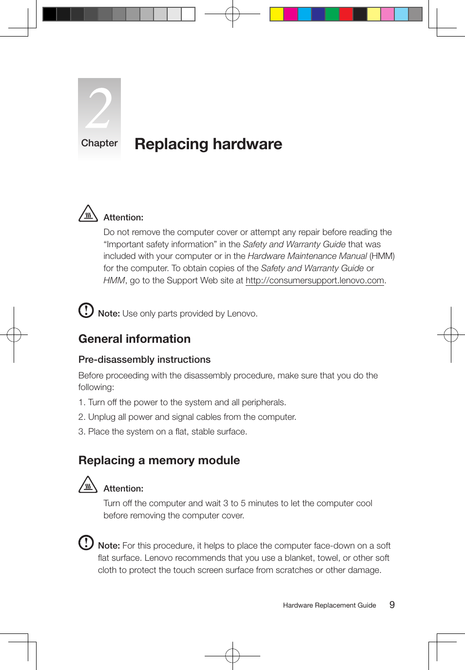 Replacing hardware, General information | Lenovo IdeaCentre B310 User Manual | Page 12 / 25