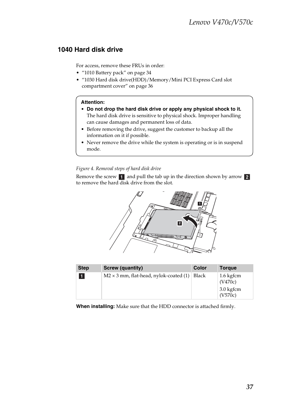 1040 hard disk drive | Lenovo V470c Notebook User Manual | Page 41 / 95