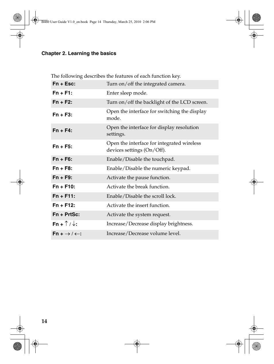 Lenovo B460 Notebook User Manual | Page 18 / 60