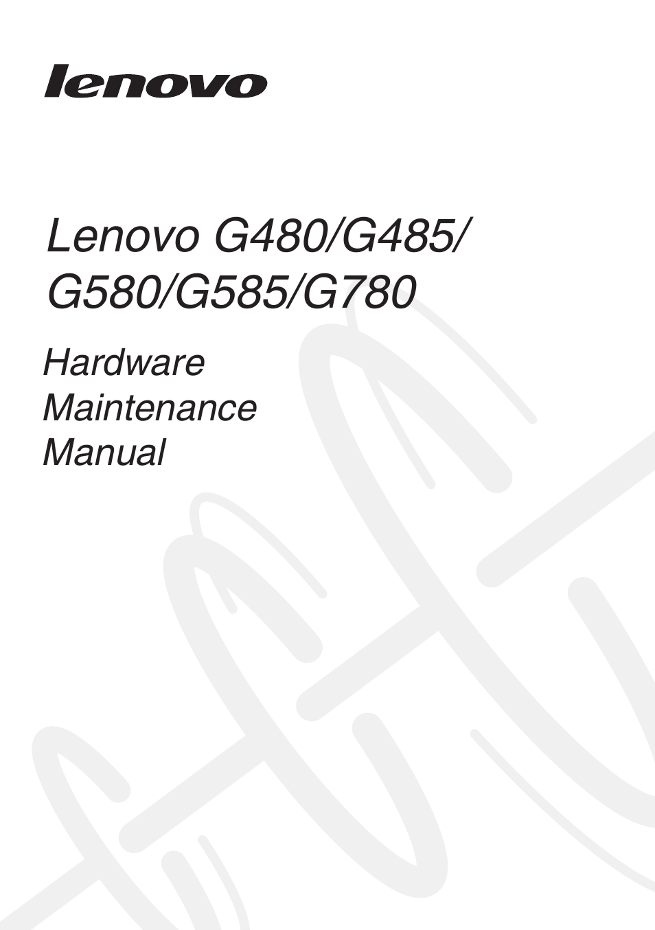 Lenovo G485 Notebook User Manual | 124 pages
