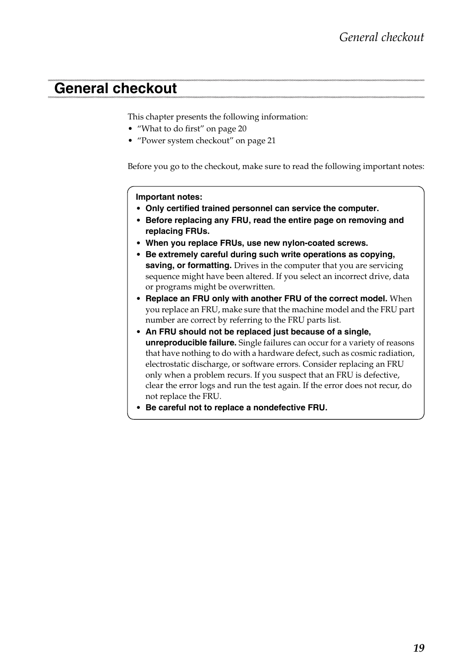 General checkout | Lenovo G485 Notebook User Manual | Page 23 / 124