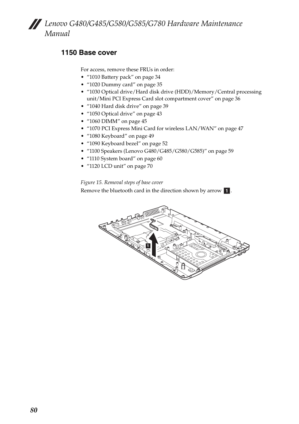 1150 base cover | Lenovo G485 Notebook User Manual | Page 84 / 124