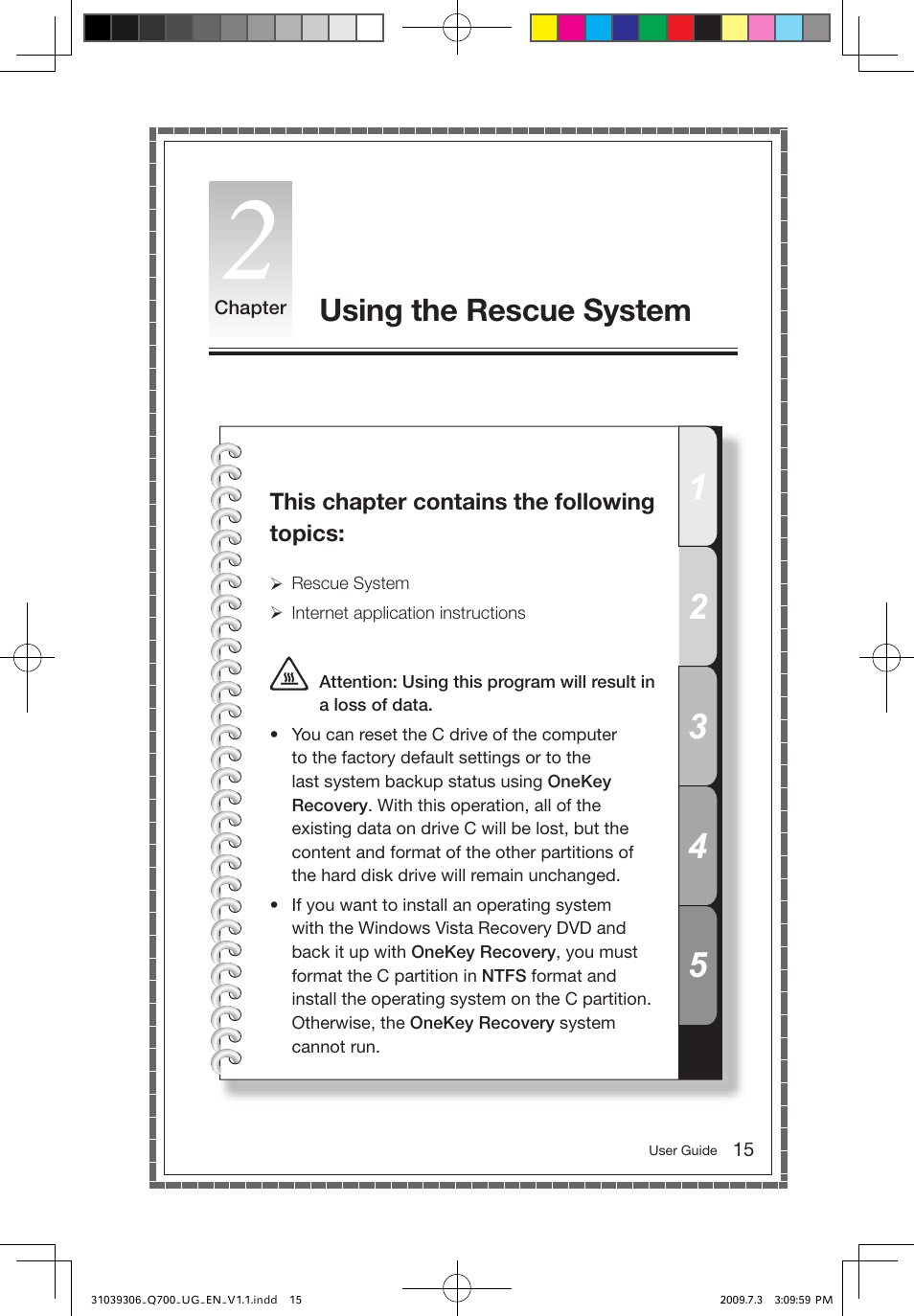 Using the rescue system | Lenovo IdeaCentre Q700 User Manual | Page 20 / 43