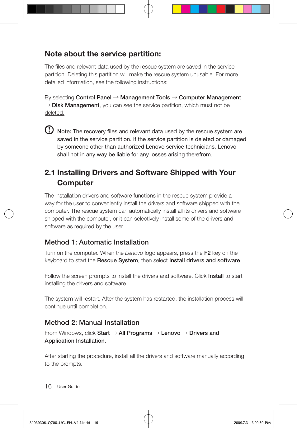 Lenovo IdeaCentre Q700 User Manual | Page 21 / 43