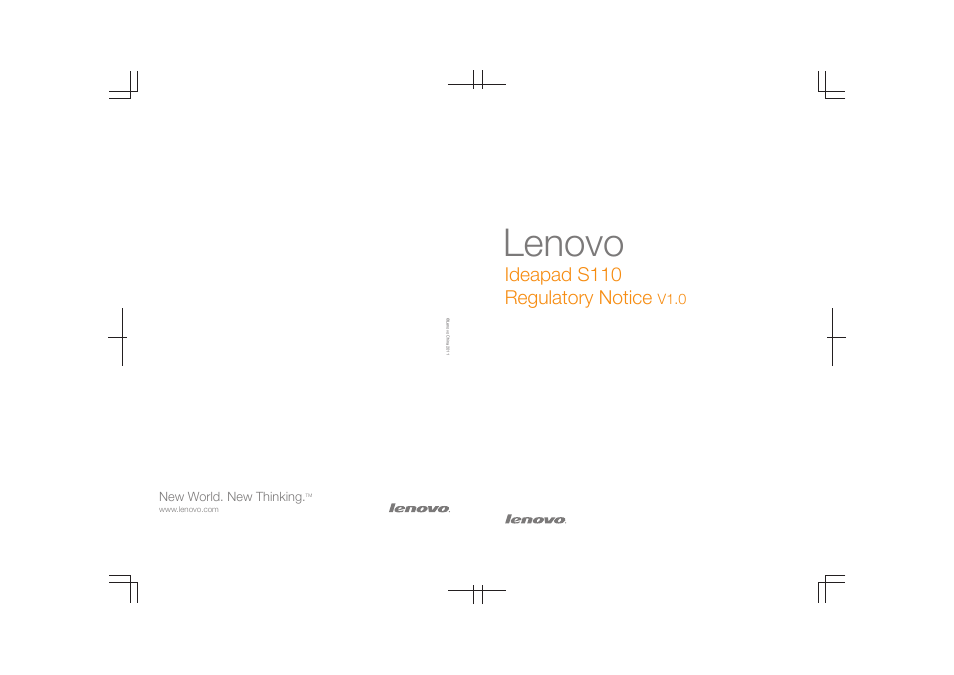 Lenovo IdeaPad S110 User Manual | 28 pages