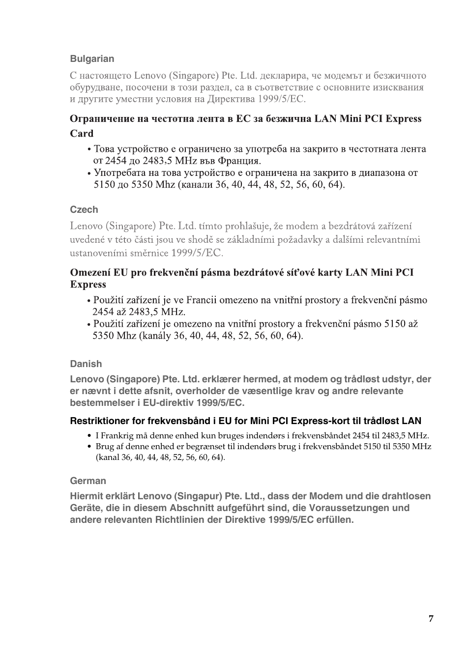 Lenovo IdeaPad S110 User Manual | Page 8 / 28