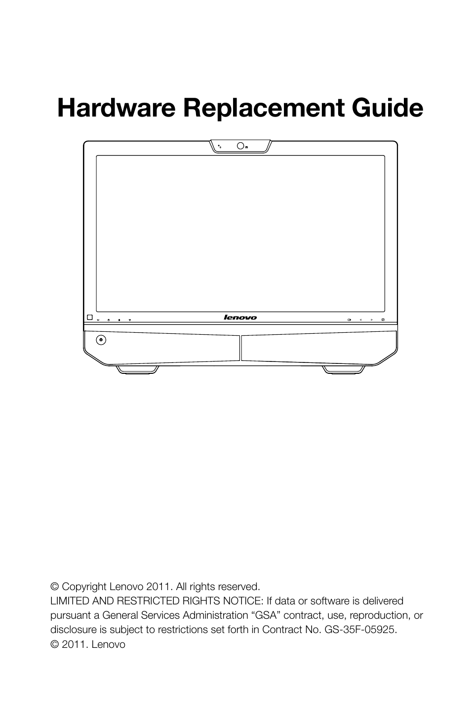Hardware replacement guide | Lenovo IdeaCentre B325 User Manual | Page 2 / 27