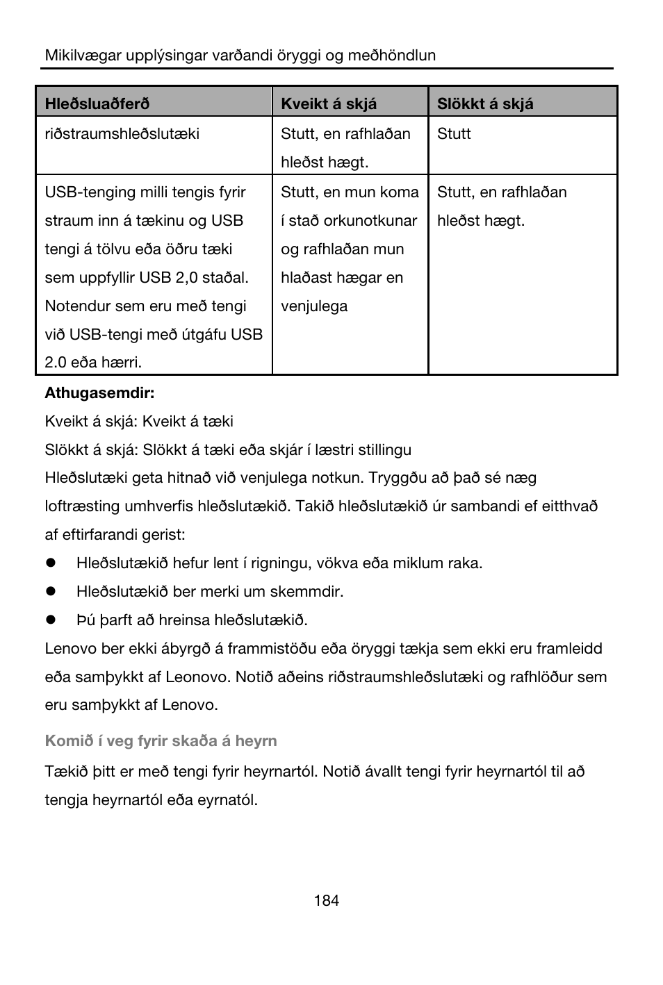 Lenovo A7-40 Tablet User Manual | Page 185 / 203