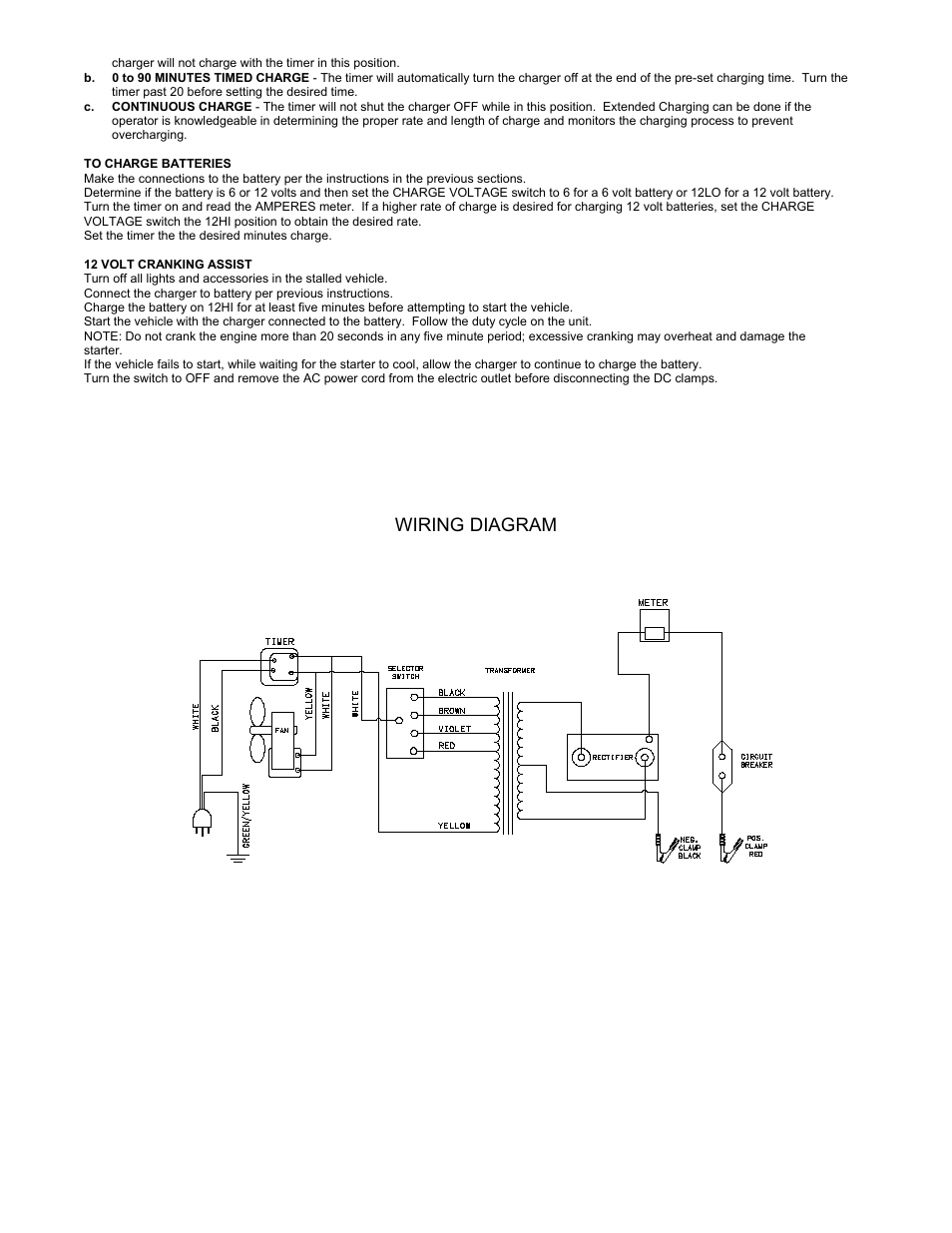 Wiring diagram | Atec BC-91009 User Manual | Page 4 / 6