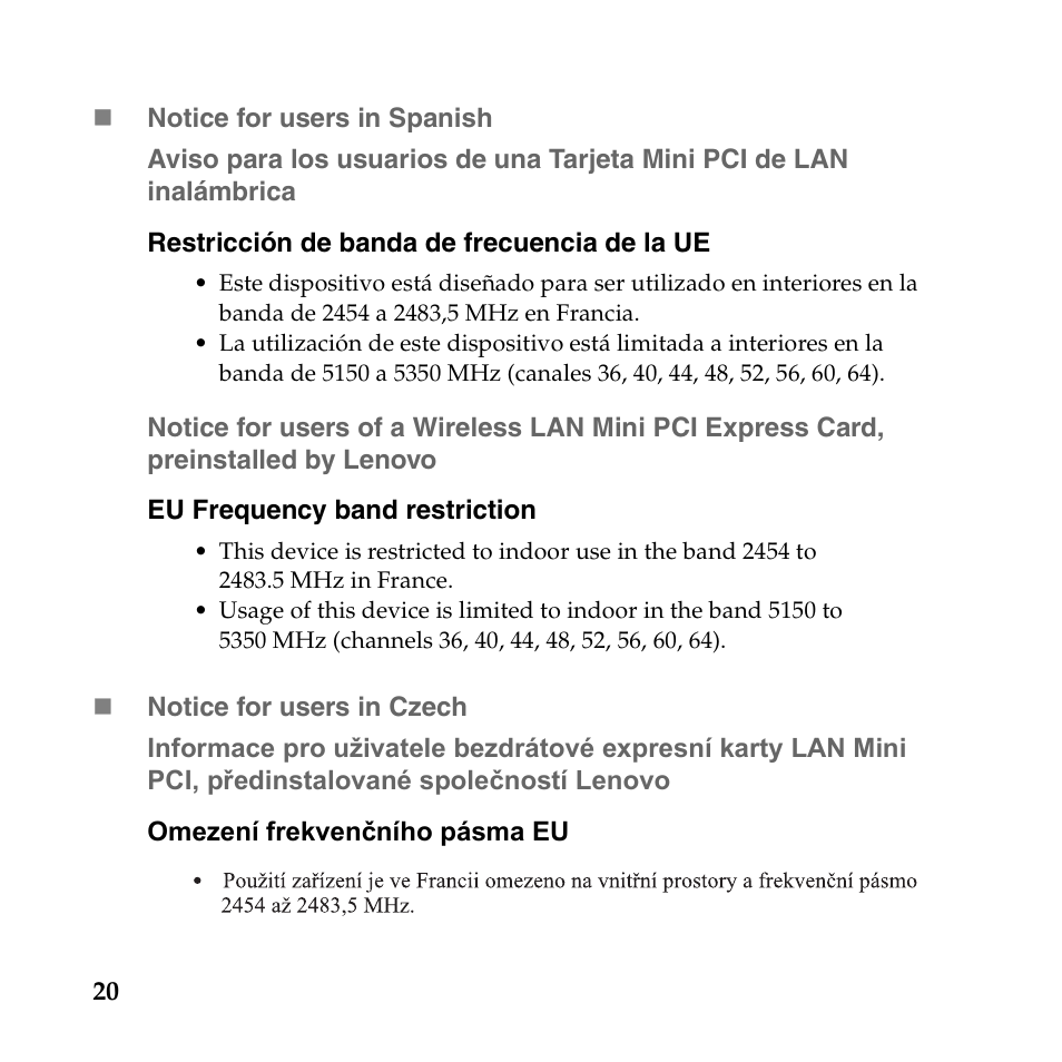 Lenovo IdeaPad U165 User Manual | Page 21 / 36