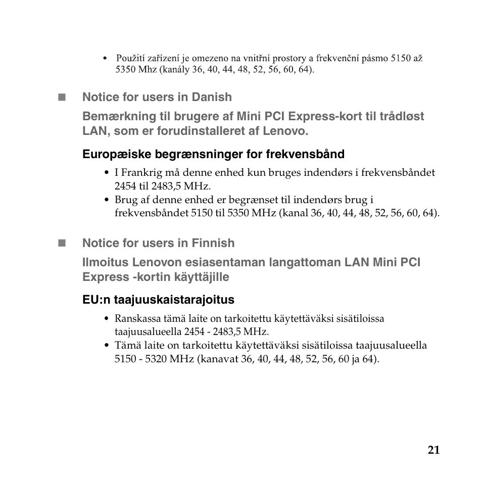 Lenovo IdeaPad U165 User Manual | Page 22 / 36