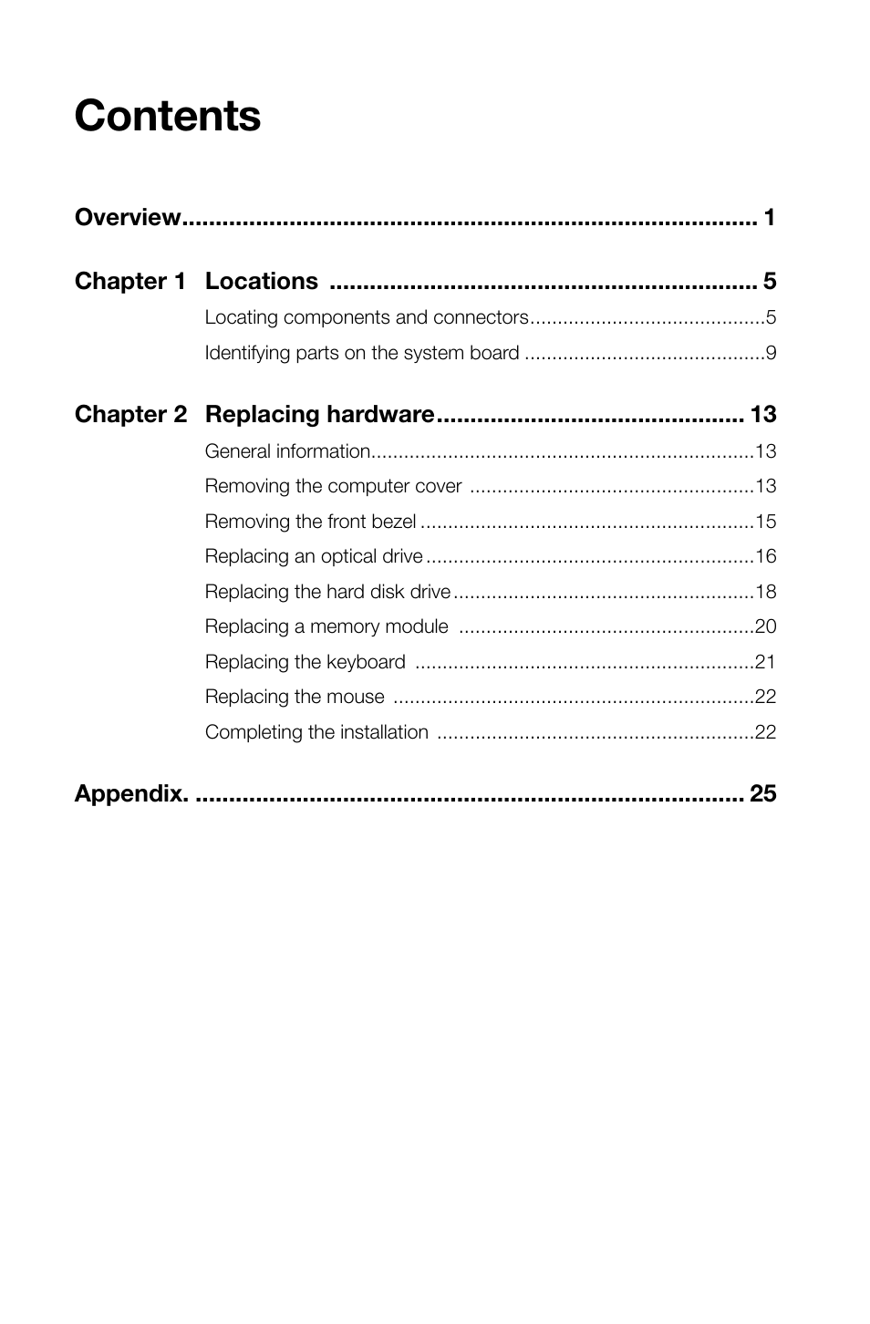 Lenovo 3000 H310 Desktop User Manual | Page 3 / 29