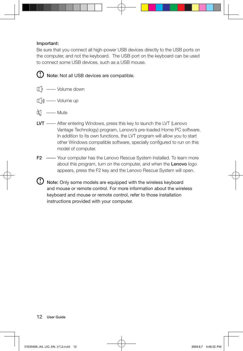 Lenovo IdeaCentre A600 User Manual | Page 17 / 41