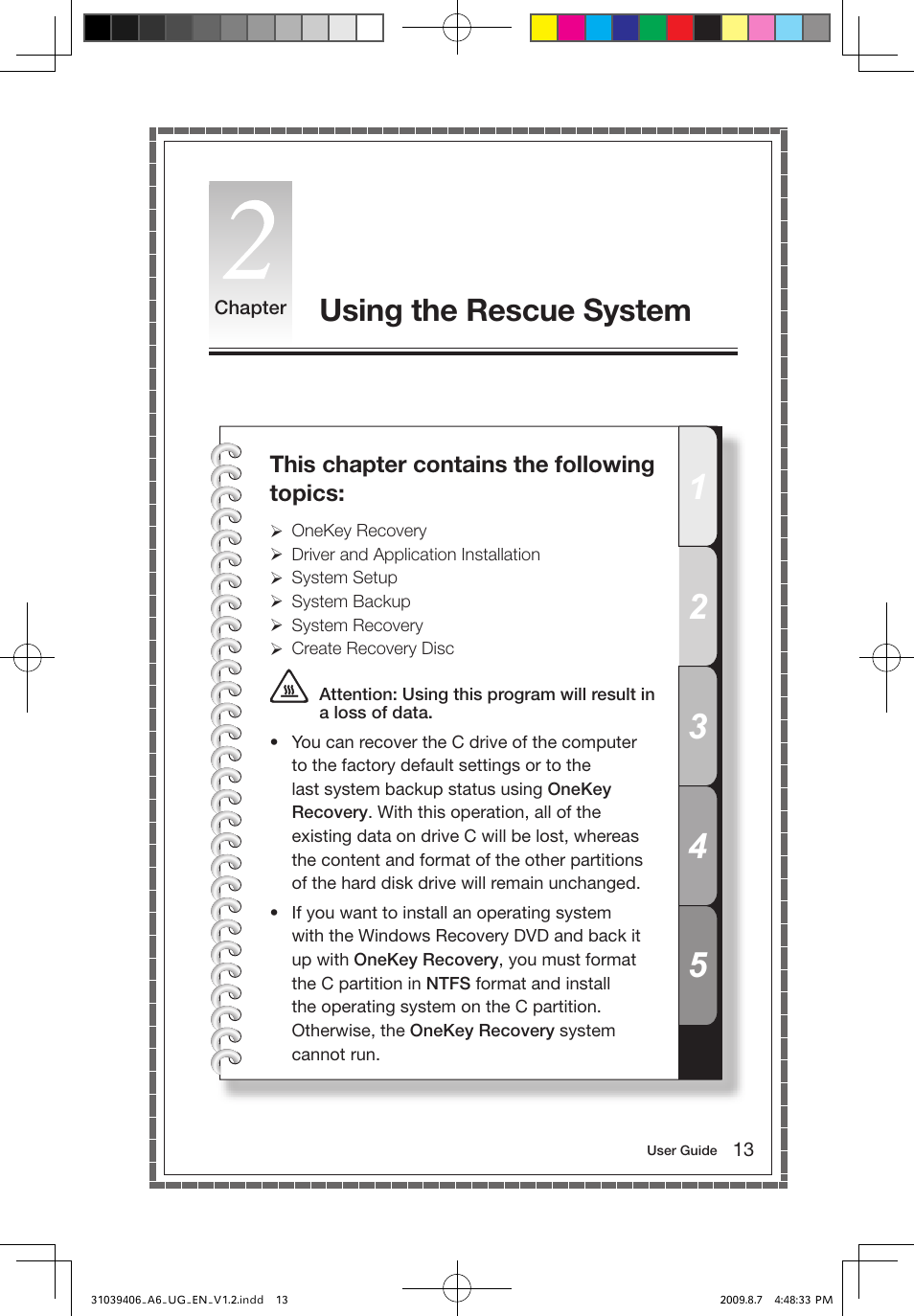 Using the rescue system | Lenovo IdeaCentre A600 User Manual | Page 18 / 41