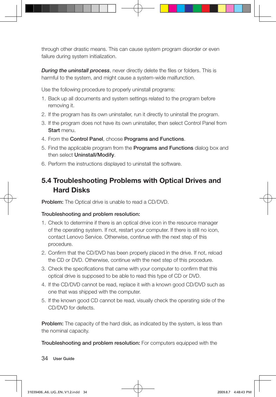 Lenovo IdeaCentre A600 User Manual | Page 39 / 41